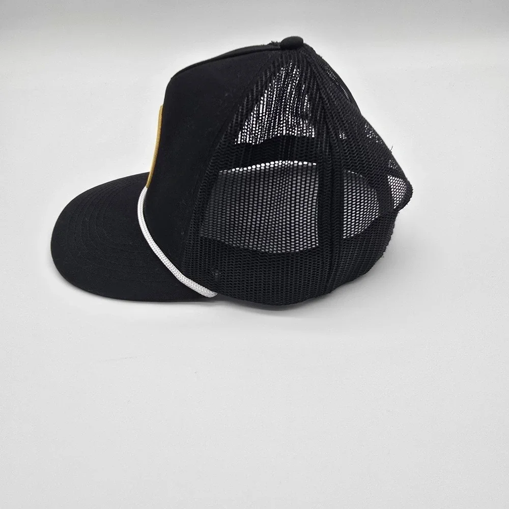 Whiskey Bent Hat Company Trucker Hat Black Snapback Rope Cap Since 2017 Mesh